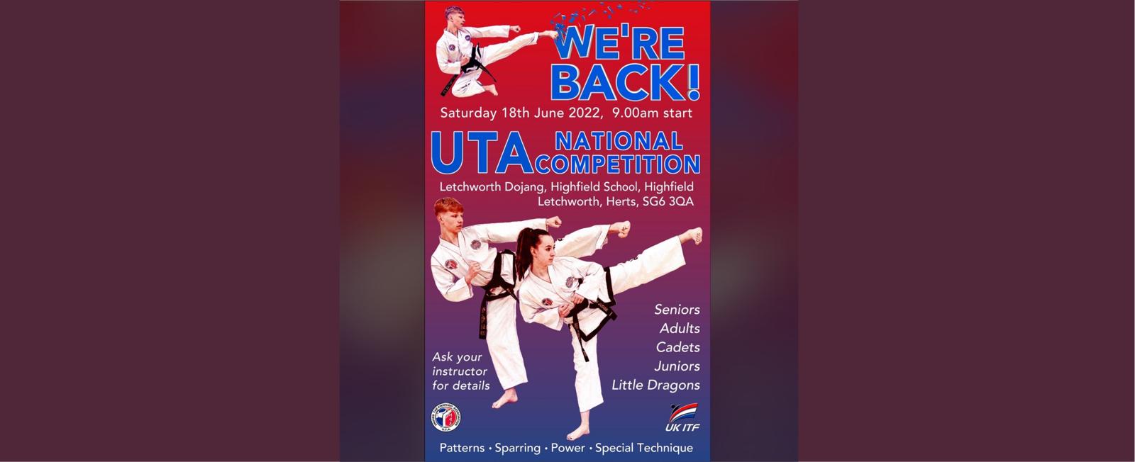 UTA Competition Time Schedule LBTKD